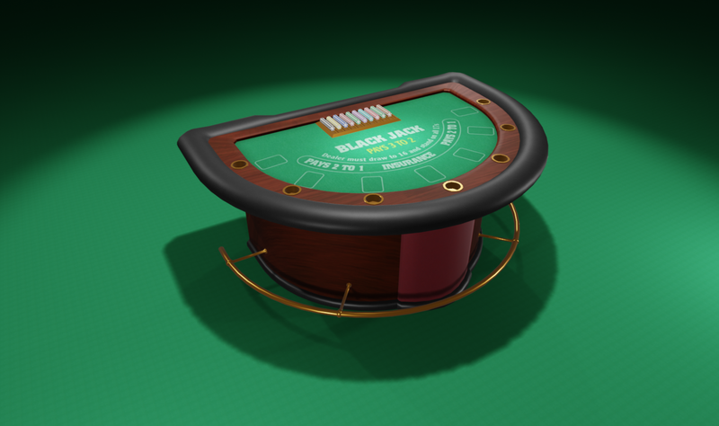 Zuckerjet Blackjack Table- Casino Quality, Wooden