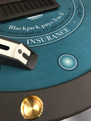 Feather Touch Blackjack Table - Luxury Collection, Wooden