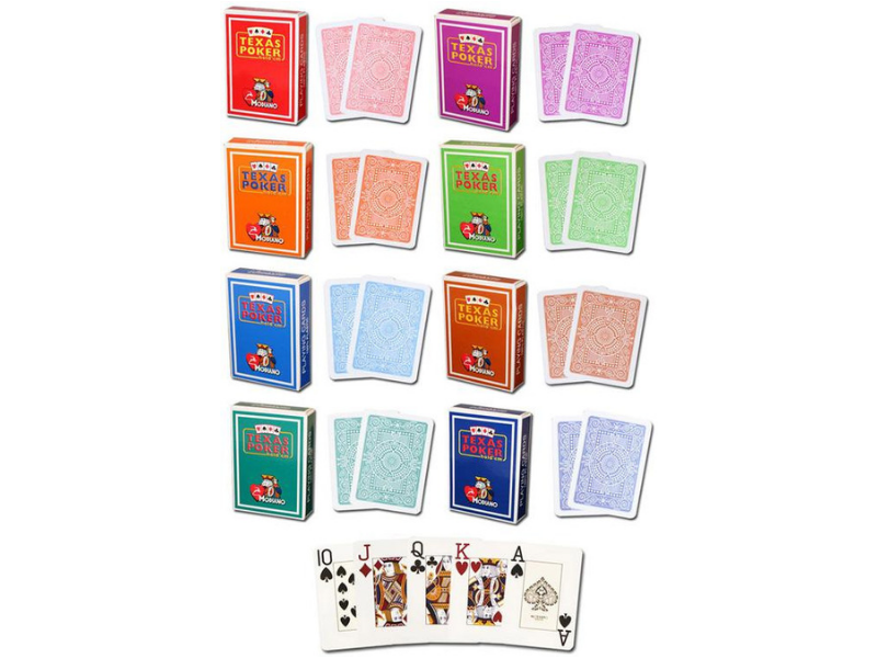 Modiano Texas Poker Pack of 10-All colours - casino-kart
