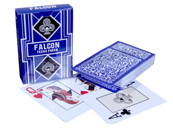 Falcon Texas Poker Jumbo Index Blue - casino-kart