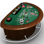 Leo Printed Blackjack Table