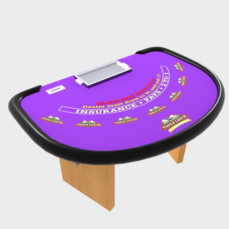 Grasp Blackjack Table- Casino Quality, Wooden