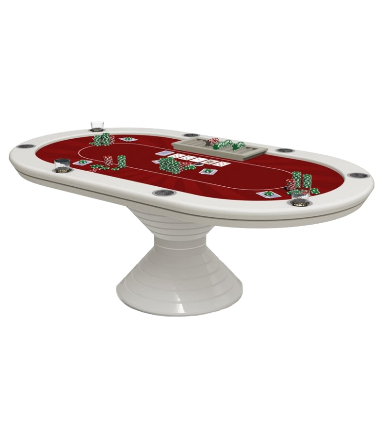 Italian Serene Poker Table- Oval Shape, Luxury