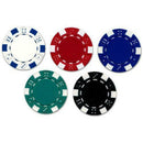 Dice Poker Chipset w/o Denomination - DC, 300/500 Pcs, Plastic, 40mm, 12g