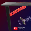 Eureka Ergonomic Gaming Table- 43 Inches, Z Shaped